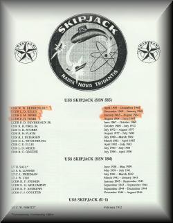 Skipjack Commanding Officers