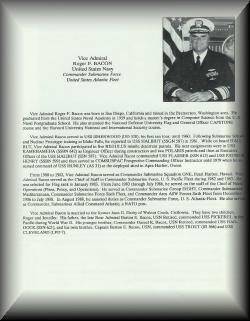 Vice Admiral Roger F. Bacon, Comsublant Bio