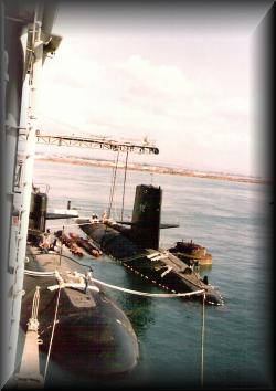 Moored along Tender in 1983