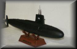 Todd's Skipjack Model, show in Three-Quarter View.