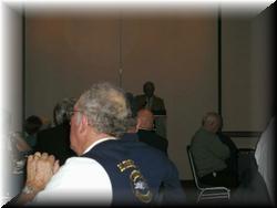 Frank Fogarty, the first Engineering Officer giving a history lesson